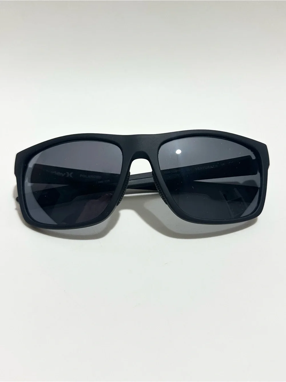 Hurley Ventura 2.0 HSM1028PFC Polarized Sunglasses Matte Black Wrap Sport